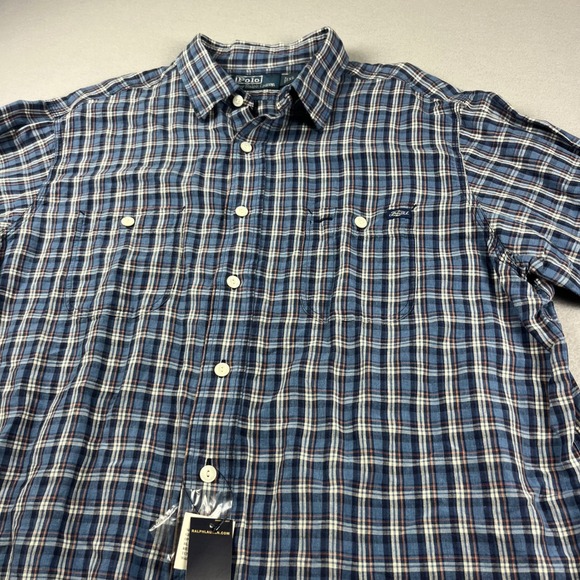 Polo Ralph Lauren Other - Polo Ralph Lauren Mens XL Blue Plaid Button Down Shirt Long Sleeve NWT